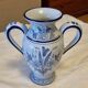 Vase amphore bleu de Nevers Montagnon