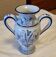 Blue amphora vase of Nevers Montagnon