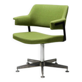 André Cordemeyer desk chair for Gispen, green wool, Netherlands, 1960s