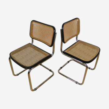 Cesca B 32 chair duo by Marcel Breuer