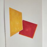 Minimalist geometric painting