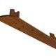 Vintage wooden wall rack bookshelf