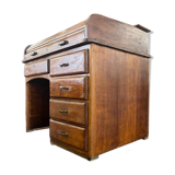 Vintage American desk with roller shutter