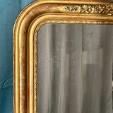 Old mirror from the Louis Philippe period around 1840, original leaf gilding, good condition