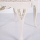 A pair of armchairs – neo rococo style – white painted with decorative details – 1920s