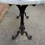 Bistrot table marble and cast iron Parisian café Bistro table vintage bohemian