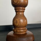 Vintage solid wood candle holder