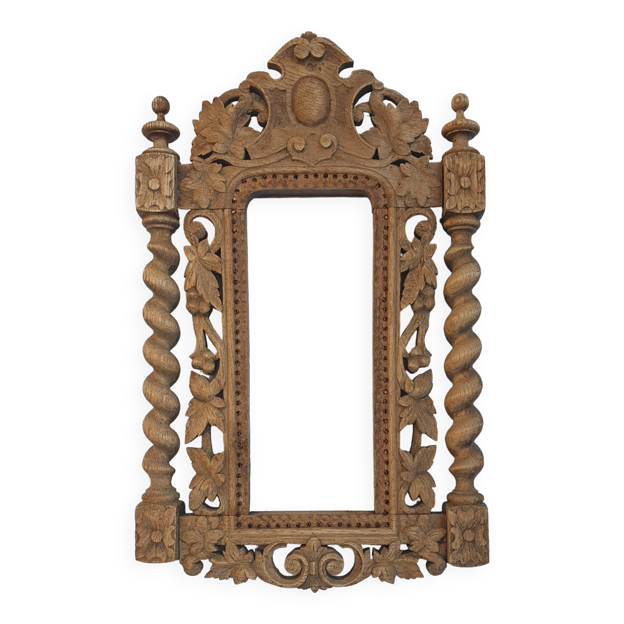 Wooden door pediment vintage sculpture wall art antique