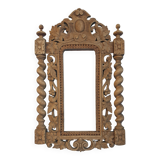 Wooden door pediment vintage sculpture wall art antique