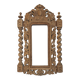 Fronton de porte en bois sculpture vintage wall art antique