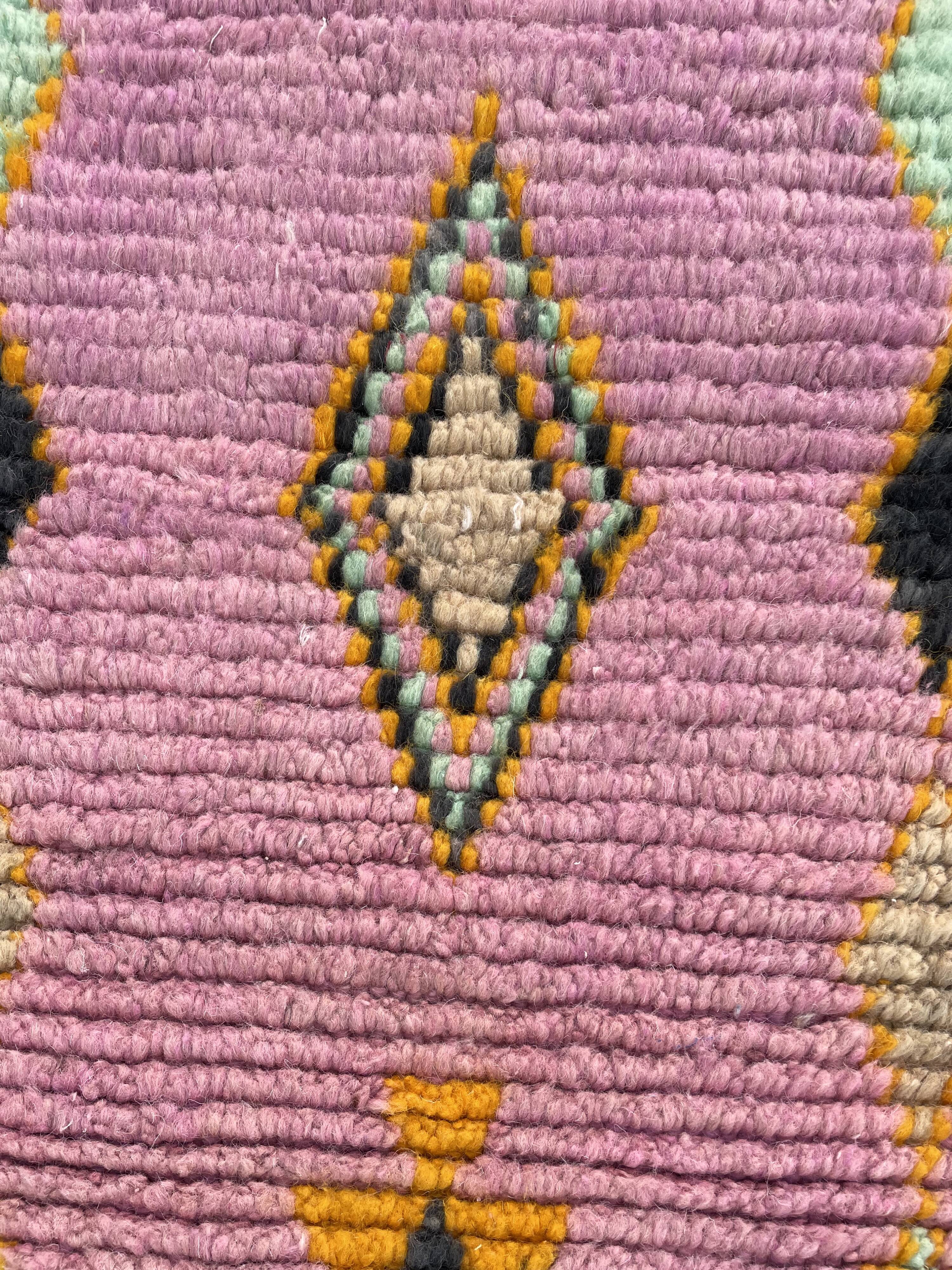 Long carpet corridor Berbere Boujad wool