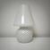Murano mushroom lamp Italy vintage spiral decor glossy white