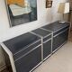 Enfilade métal chromé acier argenté Ligne Roset Vintage