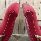 Pair of beech bridge armchairs from the 1950s