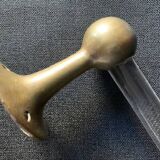 Art Deco napkin holder in bronze and glass, 1930