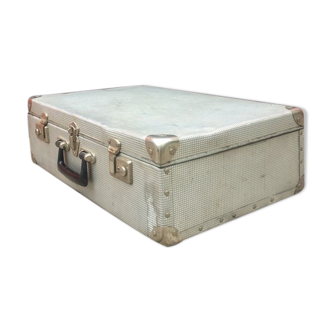 Old suitcase in the years 50-60 metal