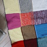 Wool patchwork blanket