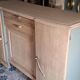 Art deco buffet in raw oak refurbished