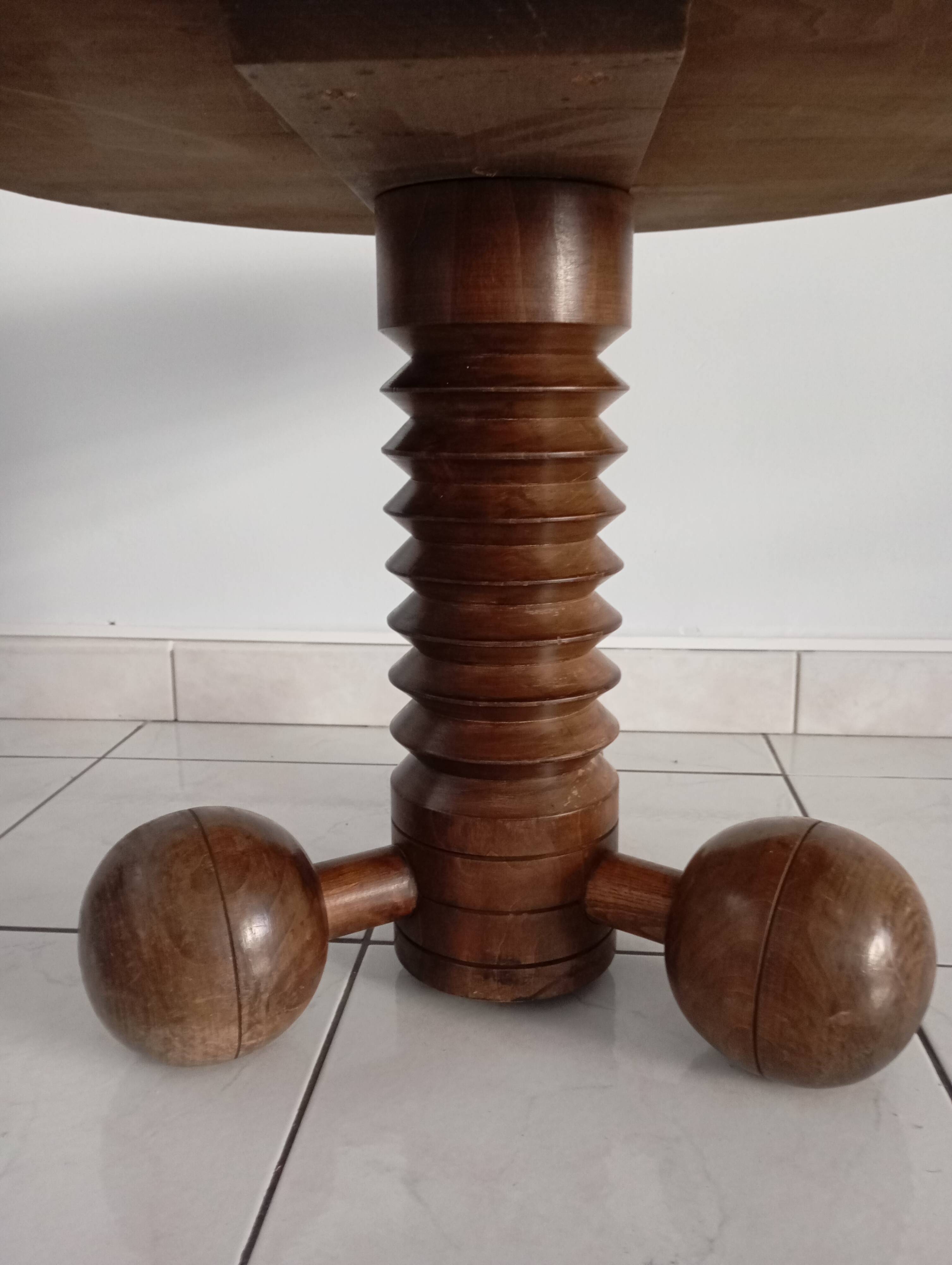 Charles Dudouyt style Pedestal Table