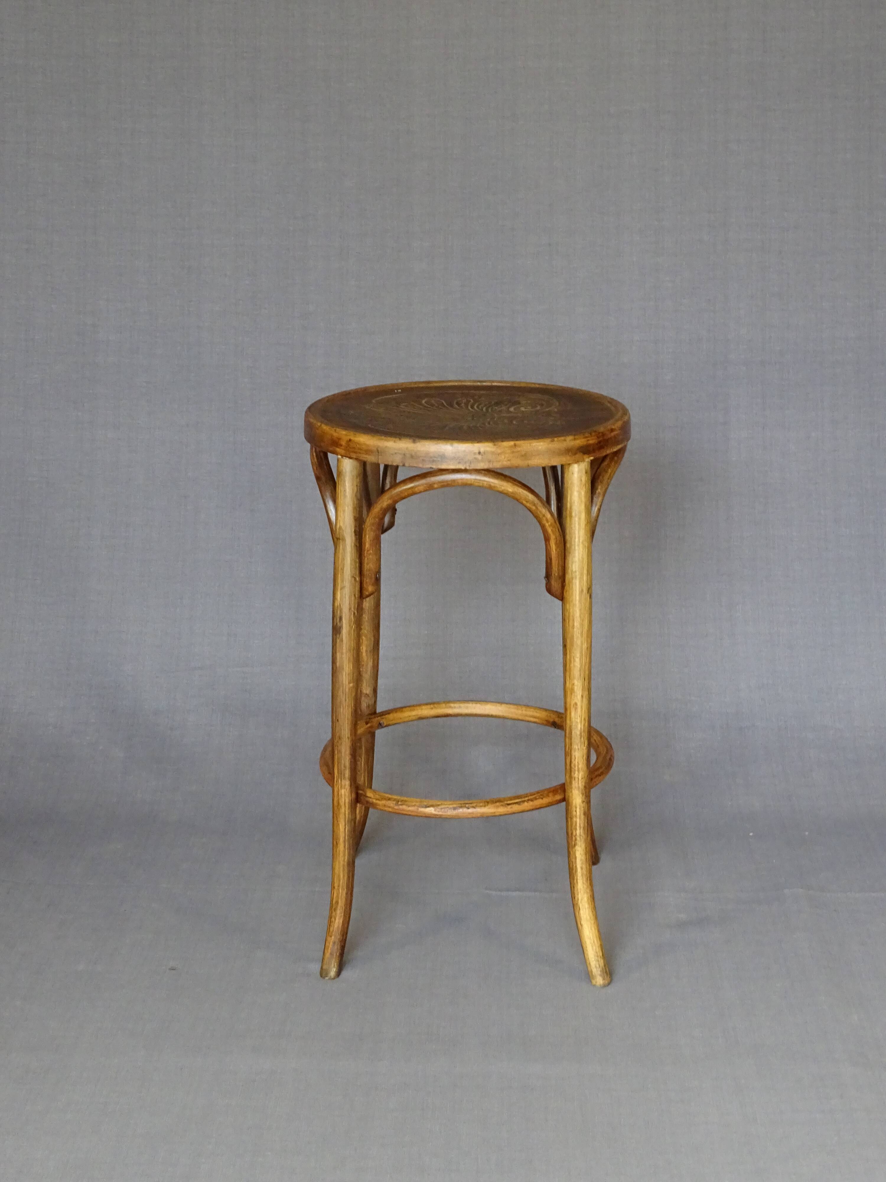 Bentwood bistro stool 38X 65 cm