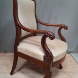 Mahogany armchair with butt
