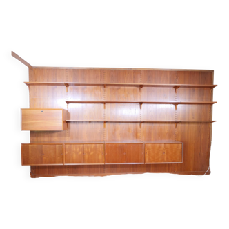Modular teak shelving system by Poul Cadovius for Cado, 23 Set, 1960s