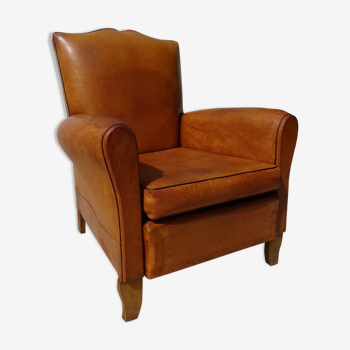 Club armchair years 50 leather