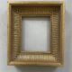 Thick old golden frame 26x23cm