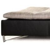 Leather and fabric corner sofa, Feng model by Didier Gomez for Ligne Roset