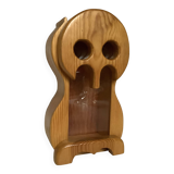 Owl piggy bank made of Scandinavian wood and plexiglass