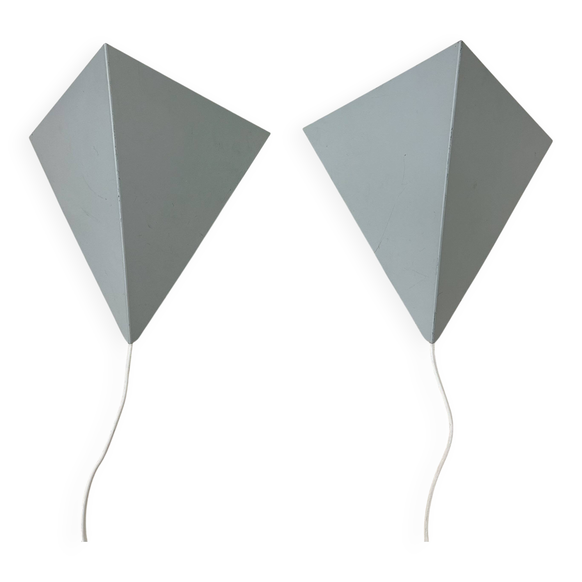 A Set Of J.Hoogervorst for Anvia Almelo Vintage Dutch metal wall lamp 1960s