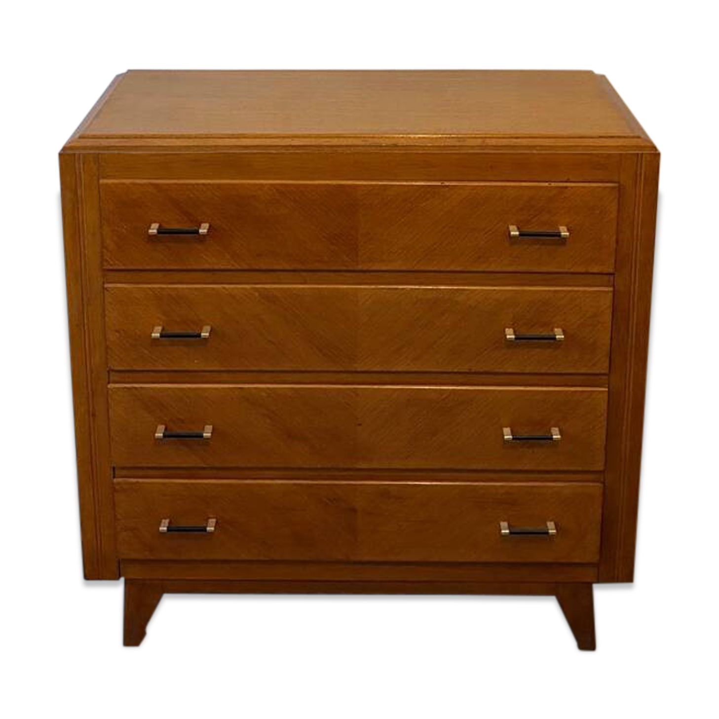 Très belle commode vintage en chêne miel