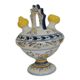 Gargoulette/Glazed terracotta jug/vintage/pitcher