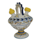 Gargoulette cruche en terre cuite vernissée vintage pichet
