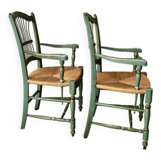 Pair of Gerbe armchairs - Provençal style - Monet