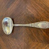 Porridge spoon silver plated goldwork felix freres floral decoration
