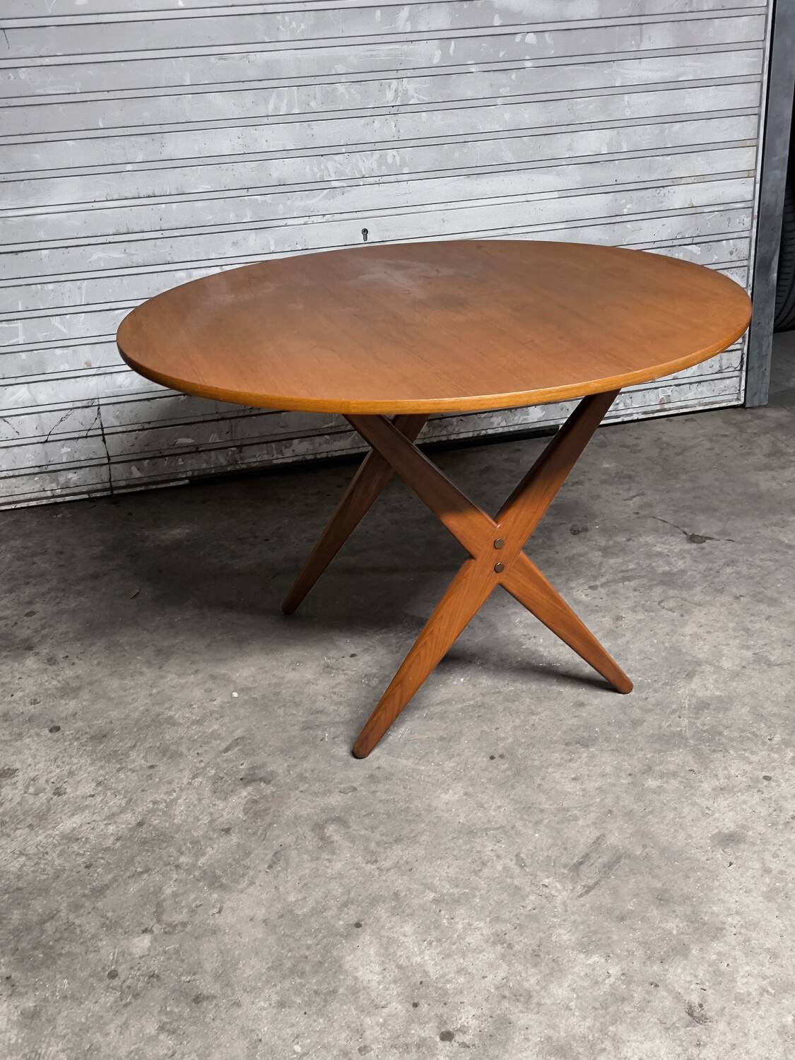Vintage Scandinavian extendable teak table from the 1970s.