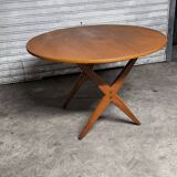 Vintage Scandinavian extendable teak table from the 1970s.