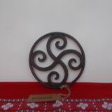 Basque cross trivet and bottle mat