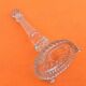 1930s Condiment Dispenser Clear and Amber Molded Glass