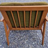 Living room set: sofa and 2 boomerang-style armchairs, 1950s