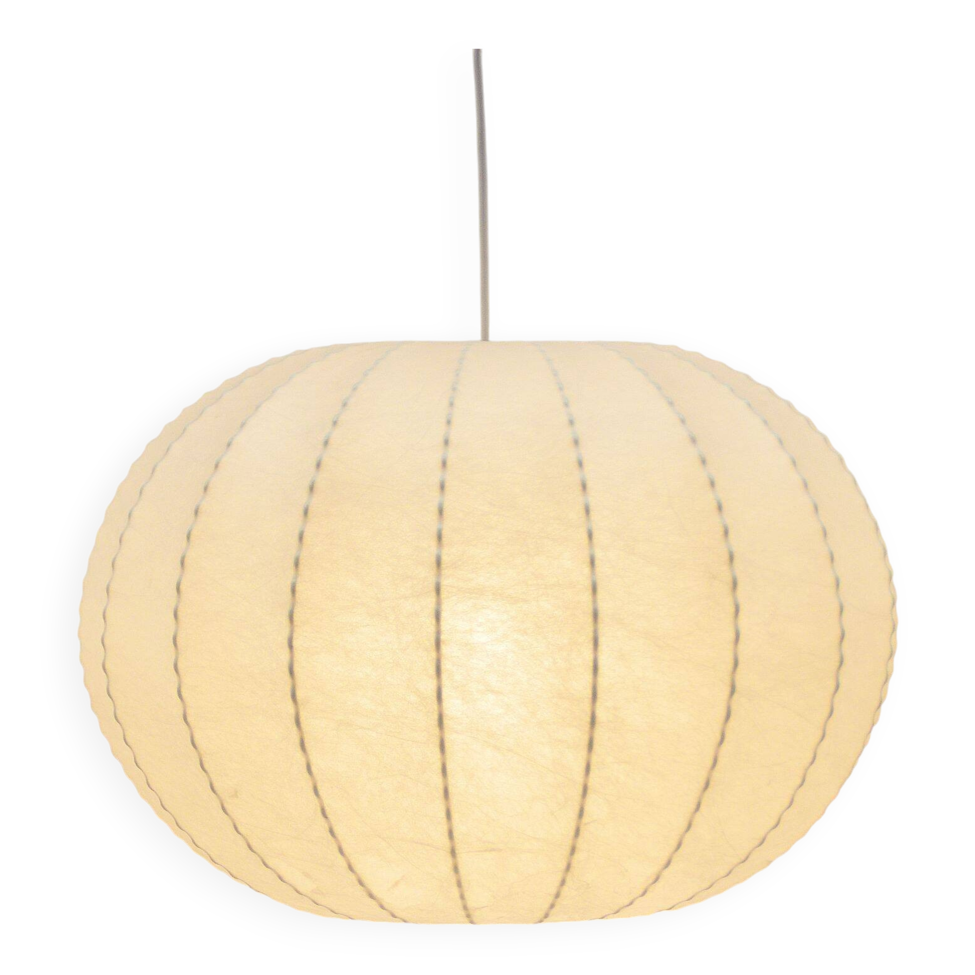 Vintage cocoon pendant lamp by Goldkant Leuchten, 1960s