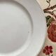 Round white ironstone dish from Creil and Montereau