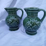 3 antique wine jugs