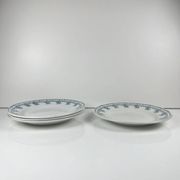 Set de 4 assiettes plates St Amand, vers 1930
