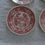 4 flat plates Villeroy and Boch Burgenland pink décor