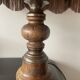 Vintage 80s wooden rustic lamp