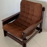 Scandinavian oak armchair, 1960s