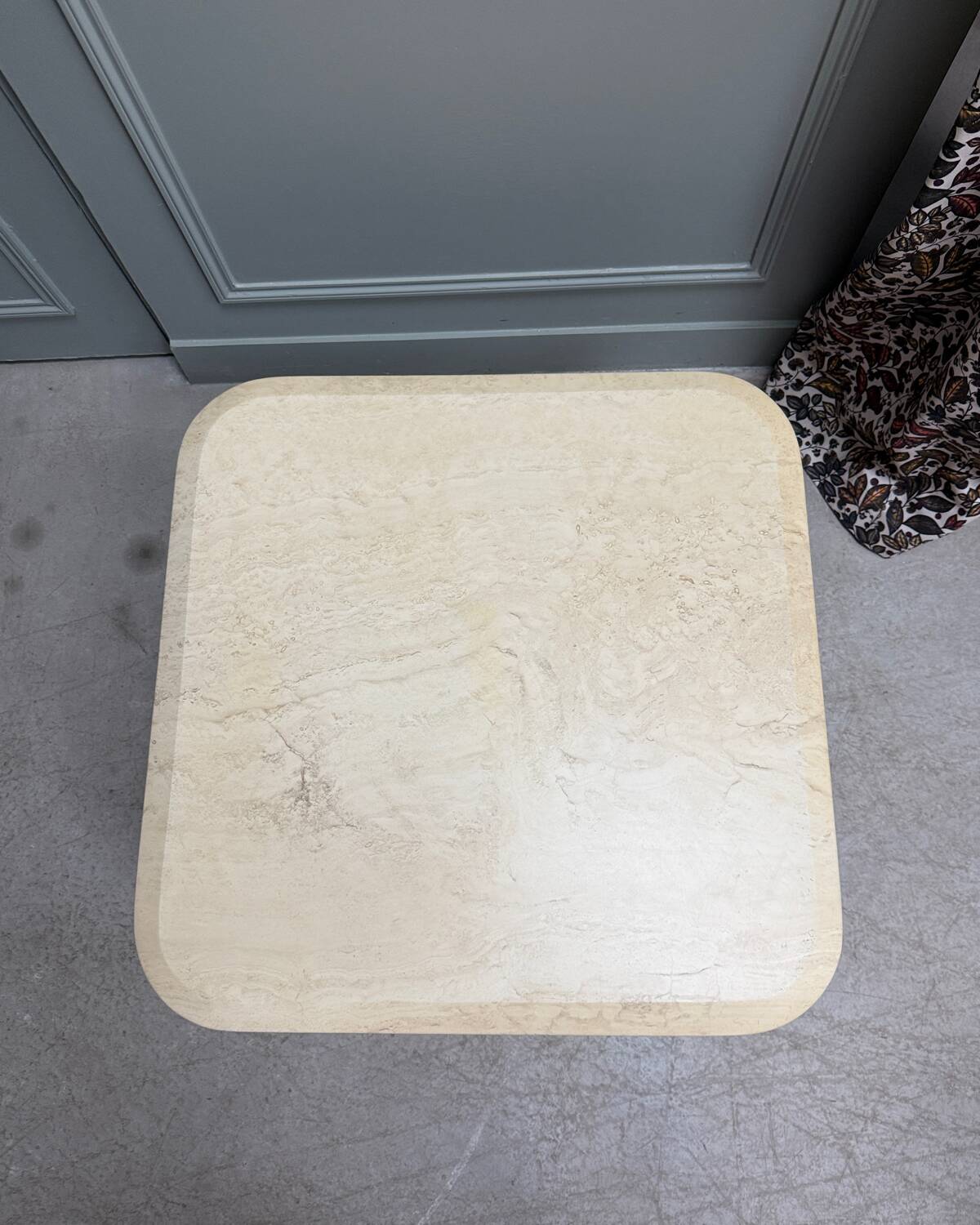 Table basse en travertin vintage