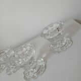 Set of 4 glass candle holders, Reims